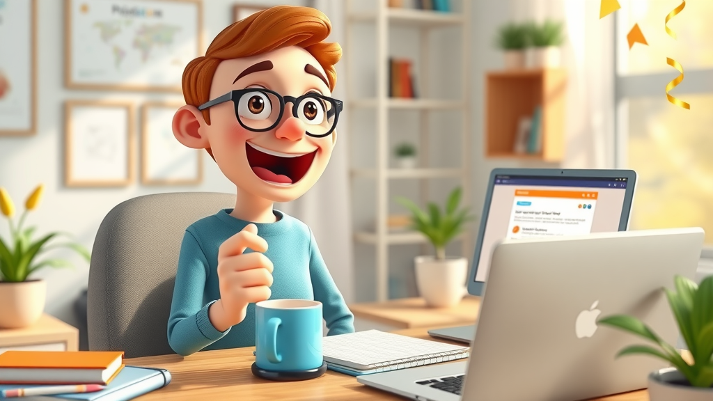Excited new small business blogger hitting