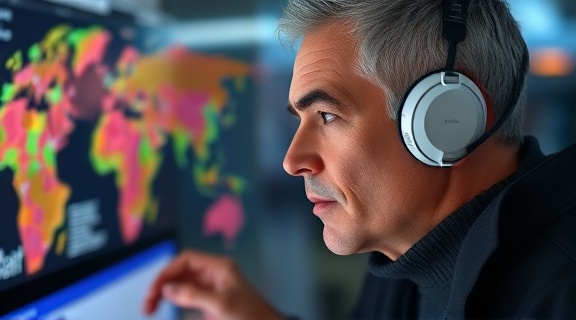 innovative pricing plan, determined expression, mapping, photorealistic, tech-savvy workspace with touch interfaces, highly detailed, continuous data stream, smooth gradients, vibrant colors, backlit lighting, shot with a 28mm lens.
