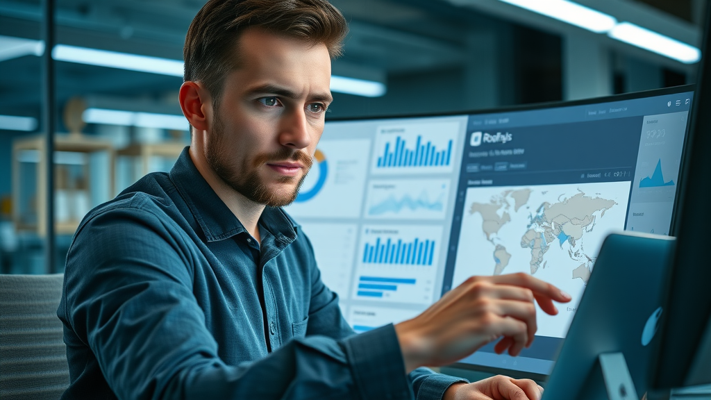 digital marketer optimizing google ads and local seo for roof repair visibility