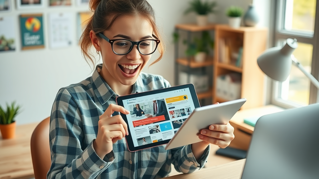 small business blogger integrating photos videos infographics into blog layout