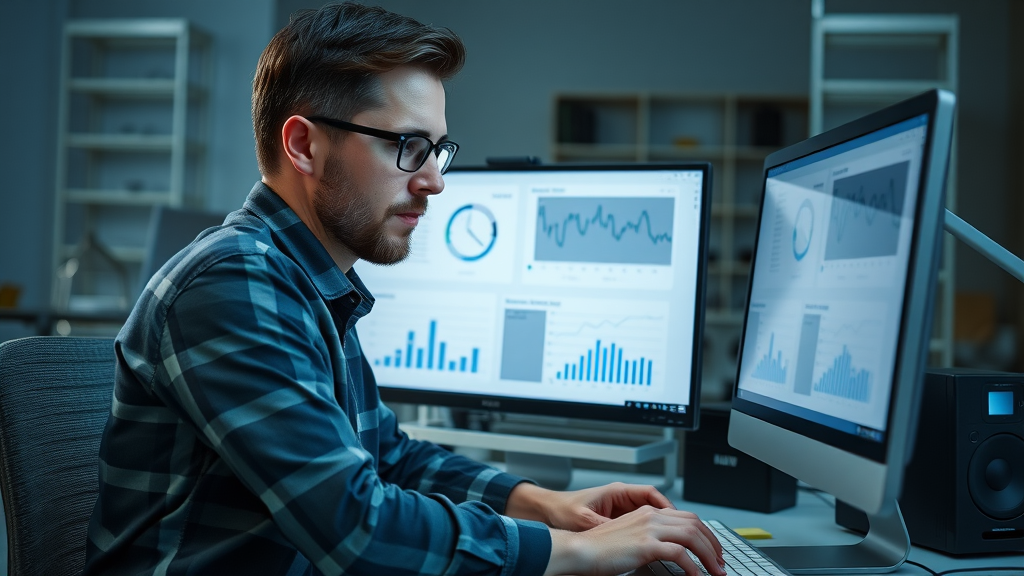 marketer auditing blog content and tracking calls to increase customer calls
