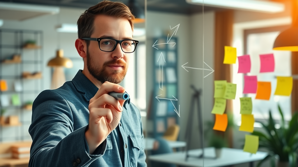 Media strategist planning a viral social media marketing campaign