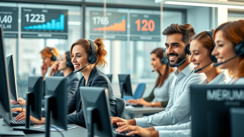 increase customer calls in a dynamic call center with team engaging digital dashboards