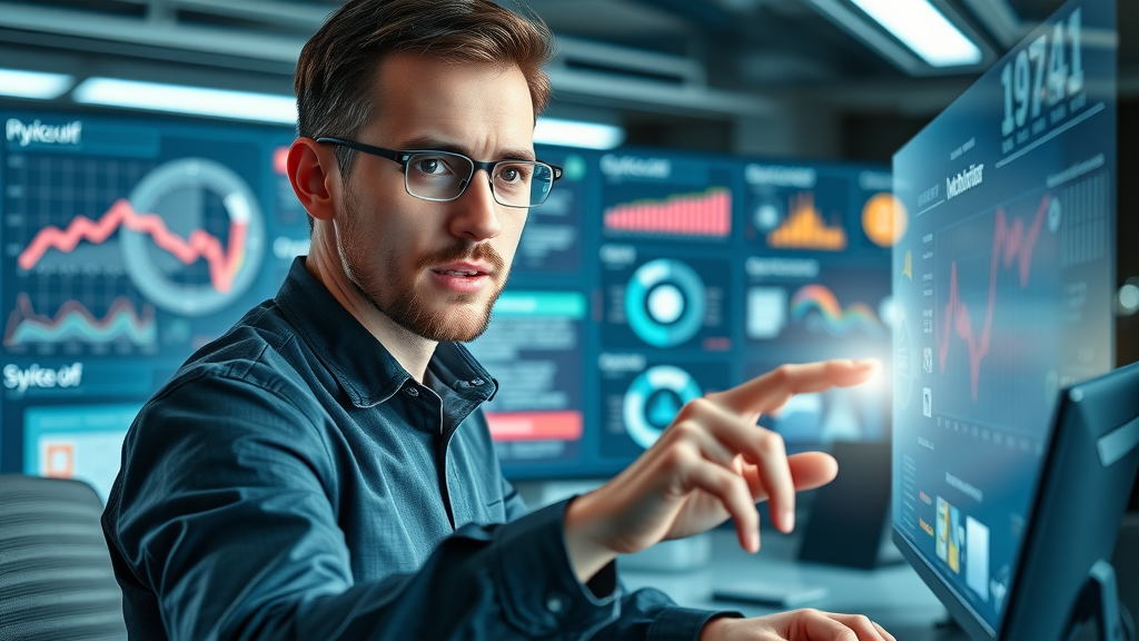 marketer using AI tools for small business online marketing