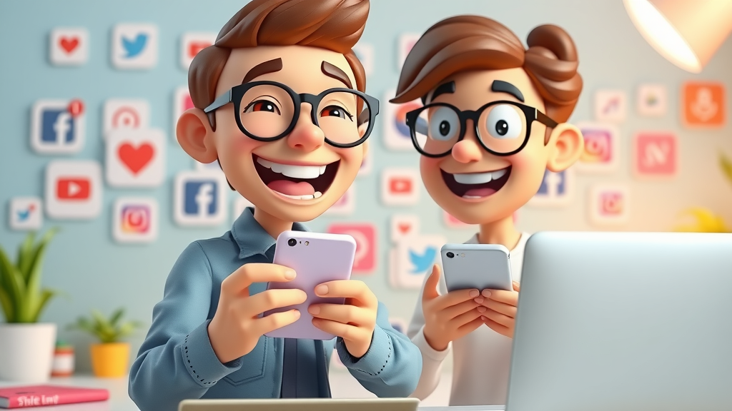 enthusiastic social media marketer scheduling blog content, social media, how blogs increase small business visibility