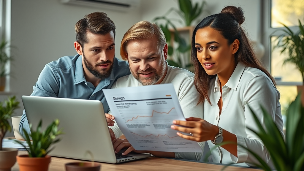 small business team collaborating on email marketing strategy; email marketing for small businesses