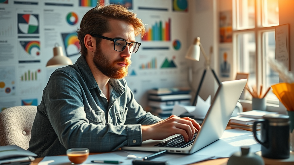 building customer trust with blogs - Engaged content creator writing valuable content for customers