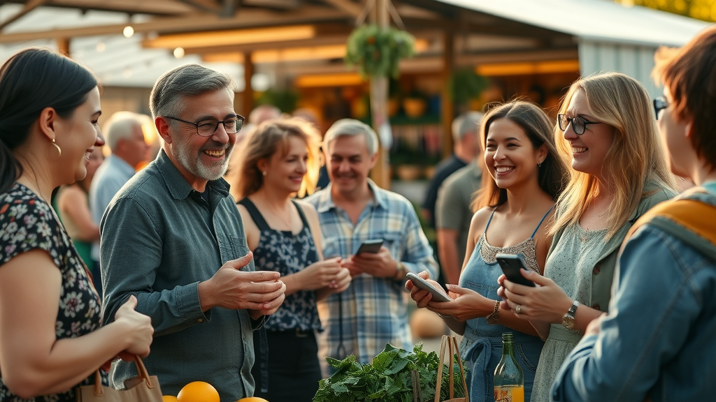 local community gathering happy customers referral program local marketing tactics