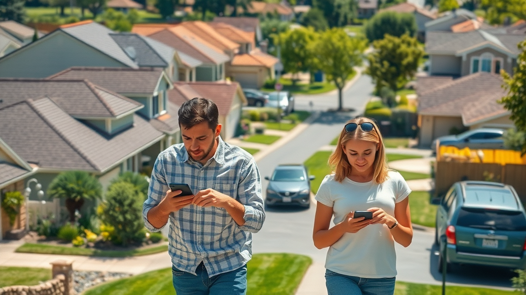 roof repair online visibility in suburban neighborhood; homeowners searching for roofing contractors